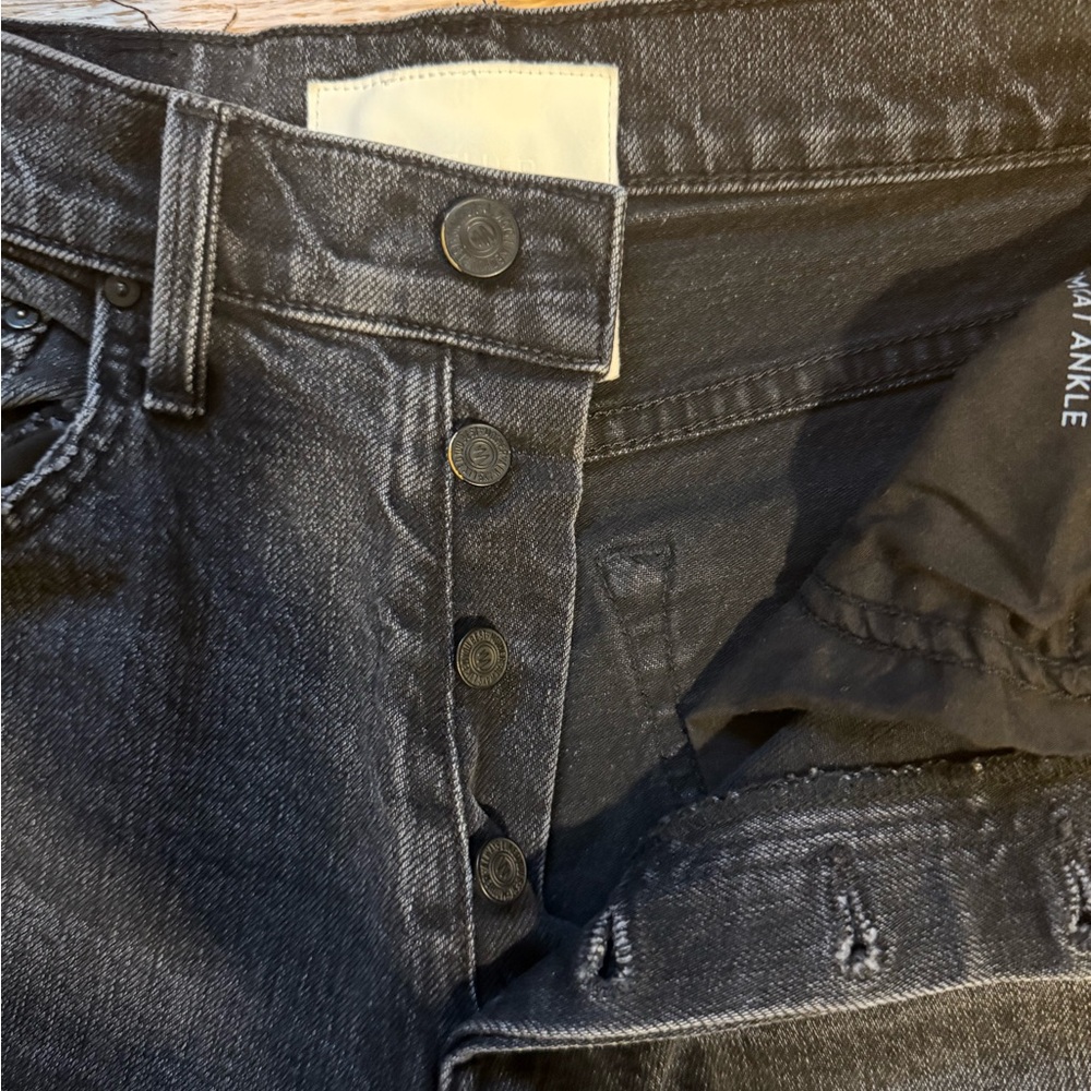 MOTHER Tomcat Ankle Black/Gray Women's Jeans Sz 26 - Picture 9 of 9